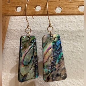 Elegant Abalone Shell Dangle Earrings